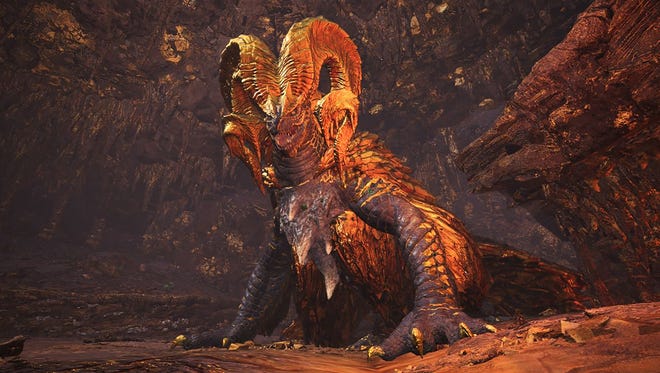 The elder dragon Kulve Taroth in Monster Hunter World.
