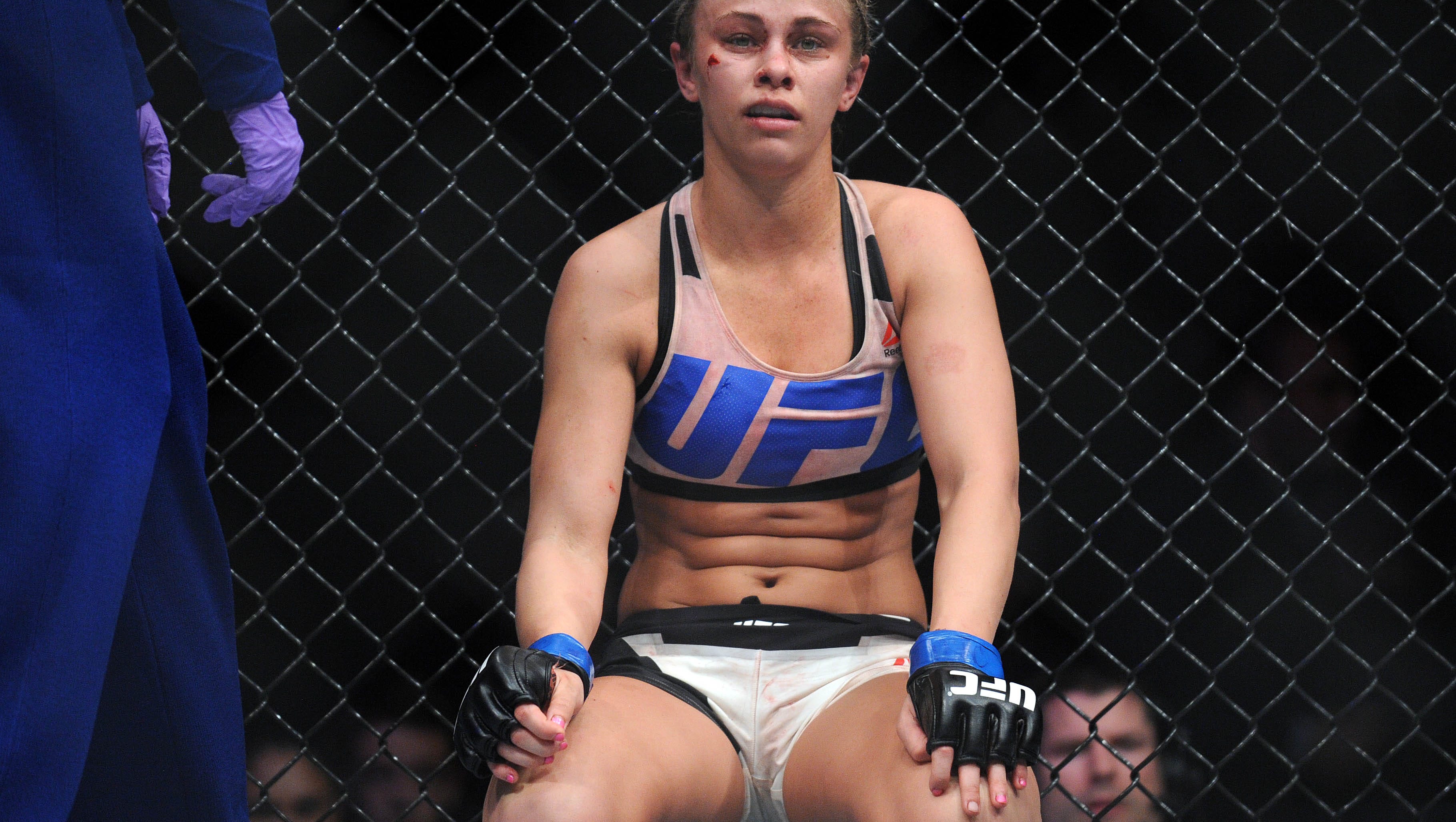 Paige vanzant bloody, bruised, smiling. 