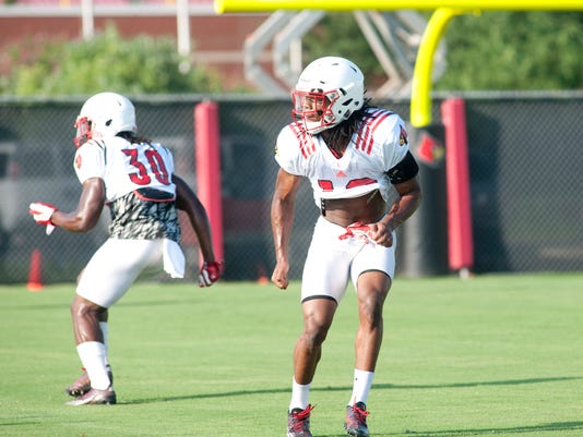 Louisville football | Safety P.J. Blue among newcomers to impress staff early