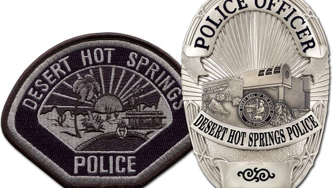 Desert Hot Springs police badge and patch.