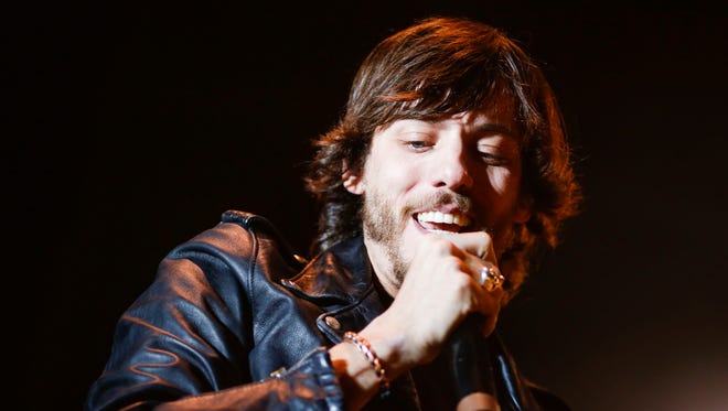 Chris Janson performs during the Country Thunder music festival on Saturday, April 9, 2016, in Florence, Ariz. 