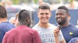 AS Roma forward Umar Sadiq and Michigan quarterback