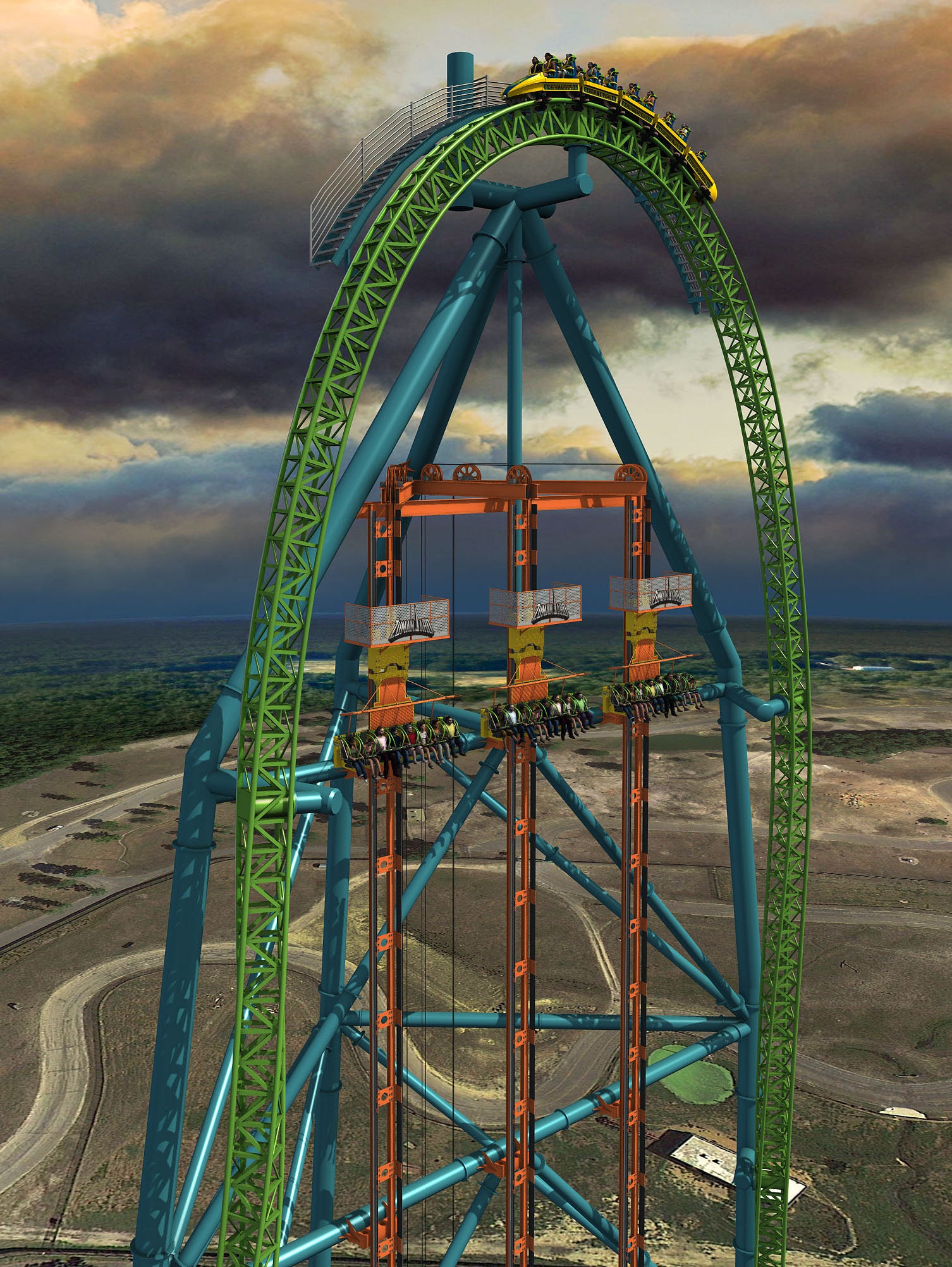 New Six Flags ride to feature 90-mph drop