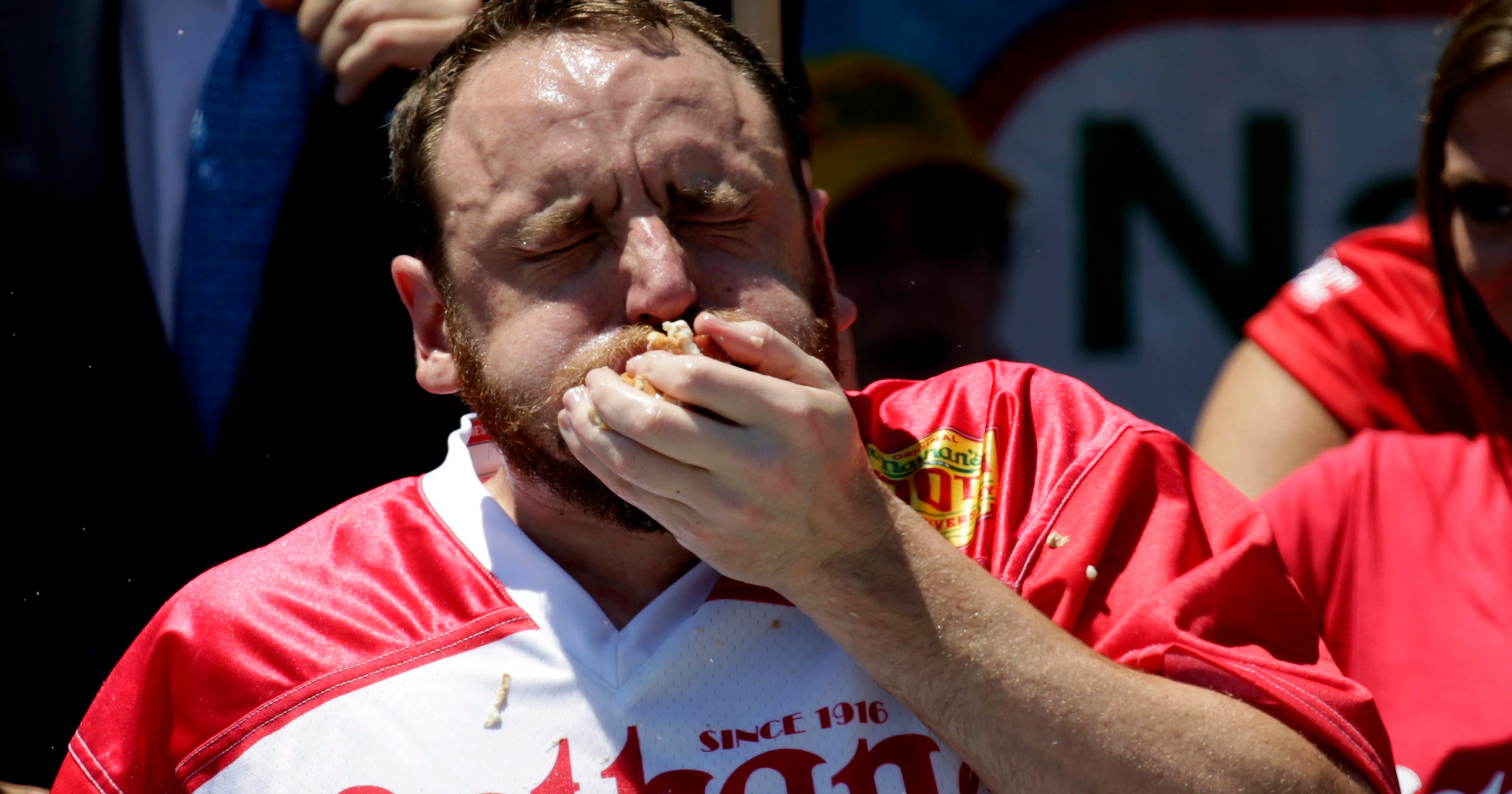 Joey Chestnut will shovel ice cream into his mouth at the Indiana State