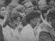 A crowd gathered in Carver-Hawkeye Arena Nov. 7, 1991, to listen to tributes to those slain and injured in the Nov. 1, 1991, shooting on the Univeristy of Iowa campus.