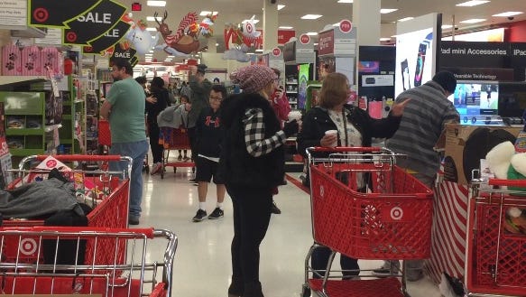 Shoppers at Target in Poughkeepsie searched for Black Friday deals, on Nov. 27, 2015.