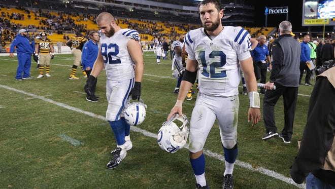 Indianapolis Colts Andrew Luck and Bjoern Werner leave Heinz Field dejected following Sunday's 51-34 loss to the Steelers. But the Colts have been resilient following blowout loses.