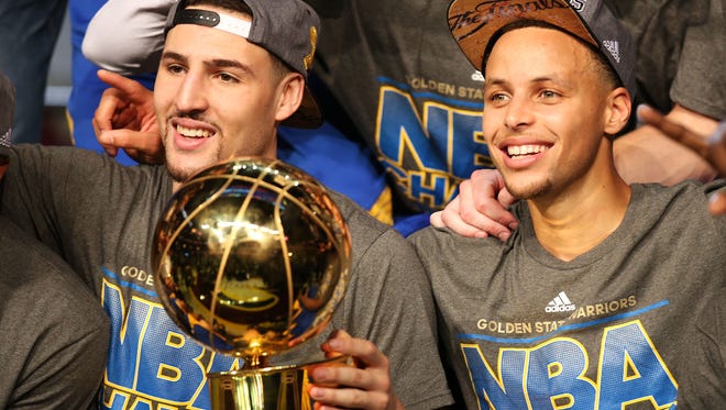 Klay Thompson and Stephen Curry.