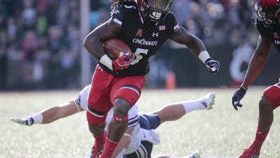 Mike Boone entered 2016 as the leading yards-per-carry rusher in University of Cincinnati football history, but a foot injury curtailed his season.