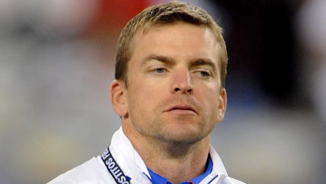 Justin Wilcox was introduced as the new defensive coordinator of the Wisconsin Badgers on Thursday.