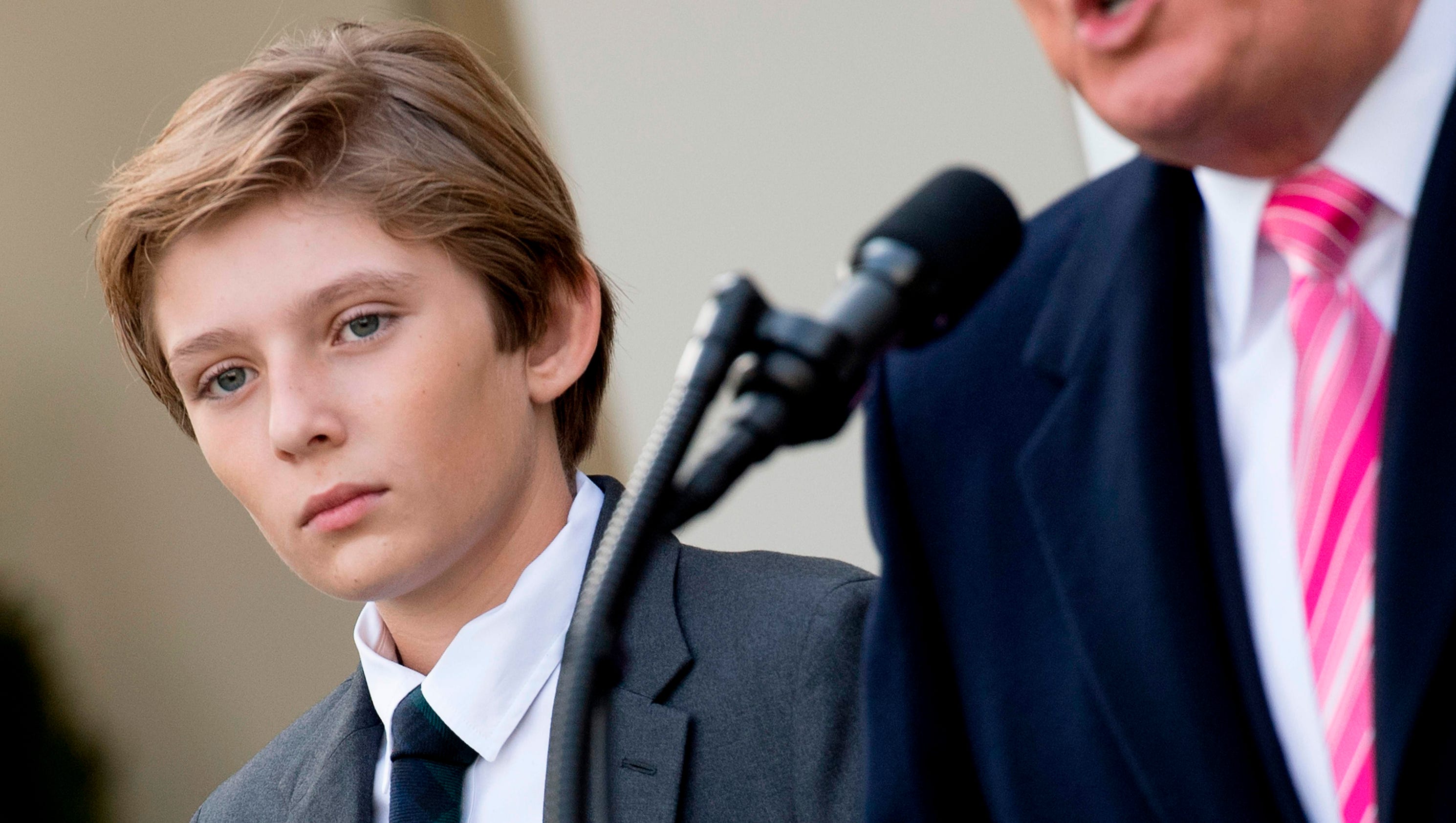 Barron Trump in the spotlight for holidays at White House