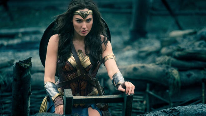 Wonder Woman (Gal Gadot) heads into battle in "Wonder Woman."