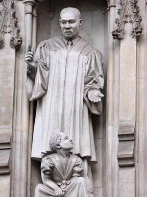 London's Westminster Abbey church features a likeness of Martin Luther King Jr.
