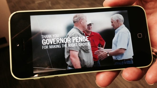 Americans for Prosperity produced an ad thanking Gov. Mike Pence for rejecting a federal rule restricting greenhouse gas emissions from power plants.