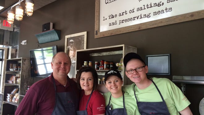Troy and Stephanie Peper, owners of Fond du Lac's Norchino Deli & Charcuterie , 57 N. Macy St., opened this restaurant on Wednesday, with help from their kids Hannah and Andrew.