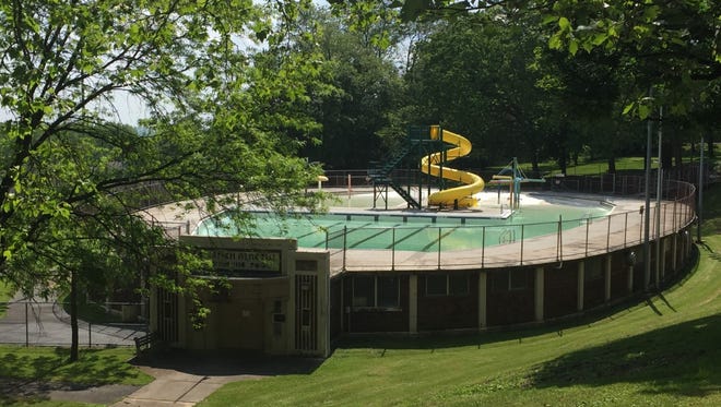 All is quiet and the water is still at the Lauther Memorial Water Complex in Coleman's Park. But that will change when it opens for the summer on Saturday.
