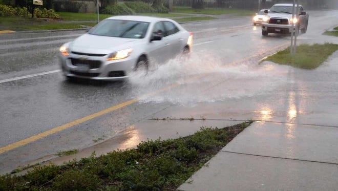 Ponding is already happening on Indian River County roads.