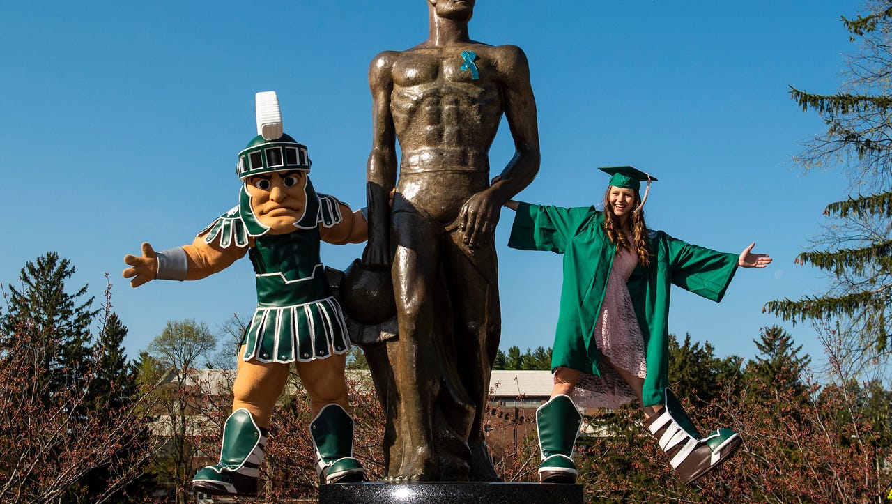 Second Woman To Play Sparty At Msu Shares Tales From Inside The Suit