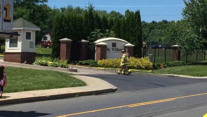 There was a three-alarm fire at Willows Senior Apartments in Lebanon Tuesday afternoon.