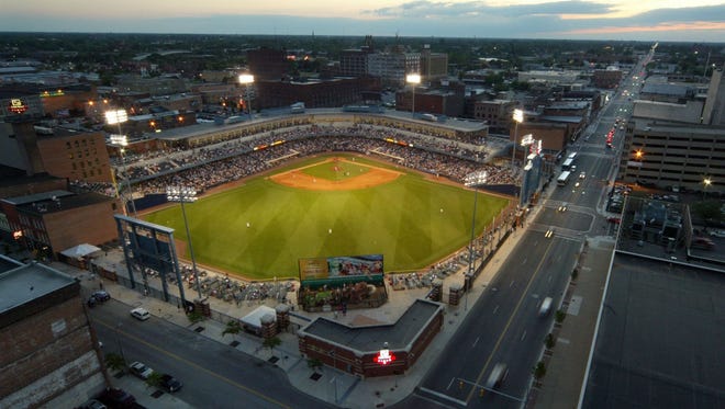 A view of Fifth Third Field, home of the Toledo Mud Hens, in Toledo.