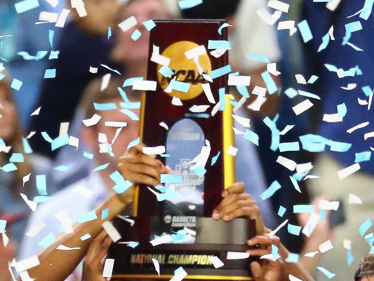 The confetti falls at the 2017 Final Four.