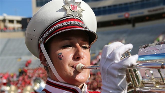 Green Bay native Paige Sprague is in her third year of playing trumpet in the University of Wisconsin Marching Band.
