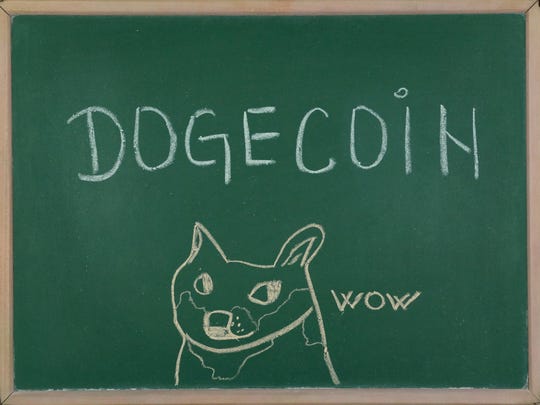 Dogecoin was created in 2013 as a joke poking fun at the surge in digital coins such as bitcoin, says cryptocurrency news site Coindesk.