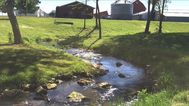 Brion Dairy LLC streambank restoration on Fall Creek.