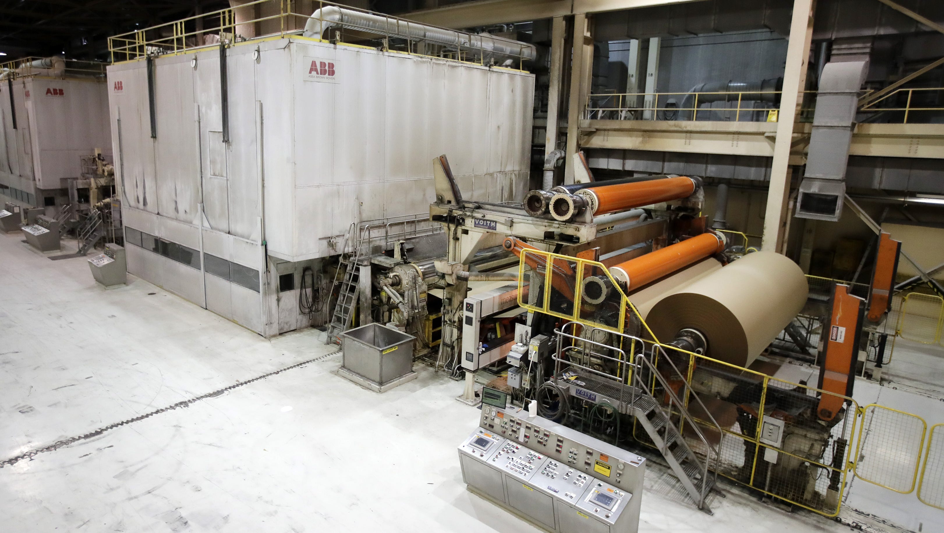 Midwest Paper Group formerly Appleton Coated producing brown paper