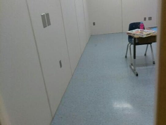 The seclusion room at Lake Labish Behavior Center in