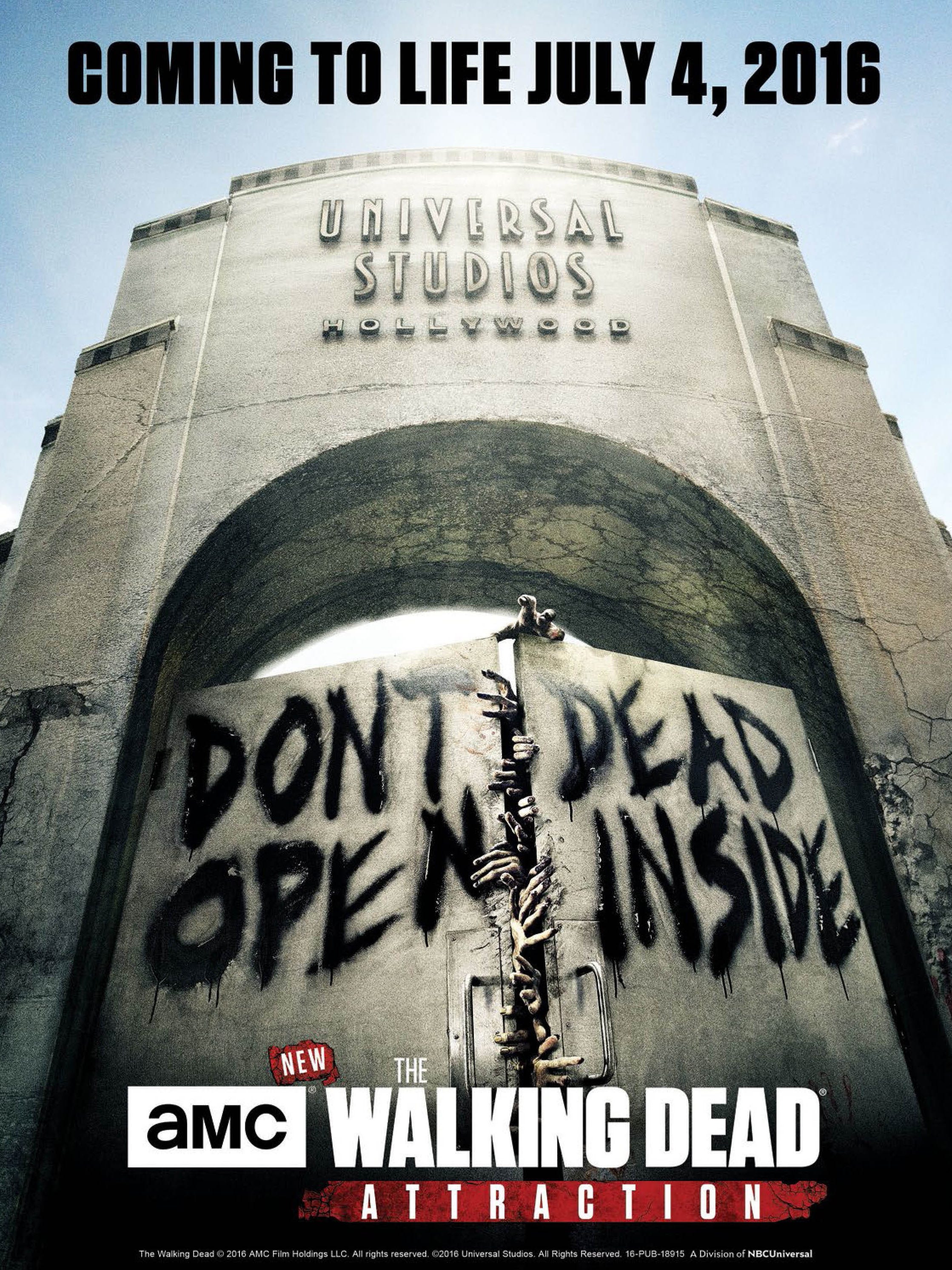 Walking Dead' opening set at Universal Studios Hollywood