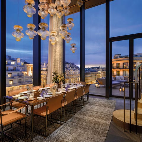 Bulgari Hotel Paris Penthouse Dining Room