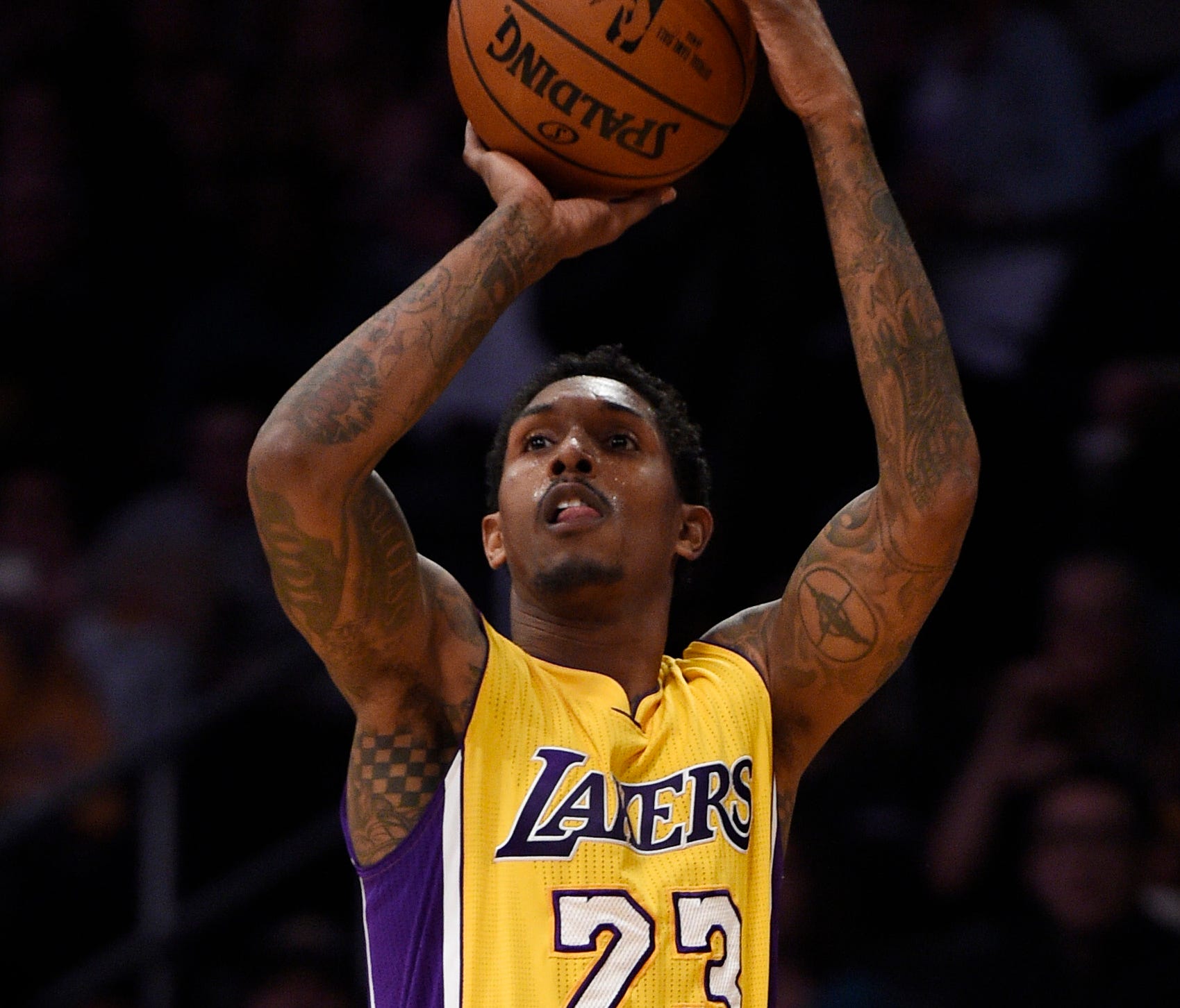 Los Angeles Lakers guard Lou Williams (23) has been traded to the Houston Rockets.