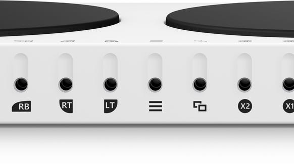 The back of the Xbox Adaptive Controller allows gamers