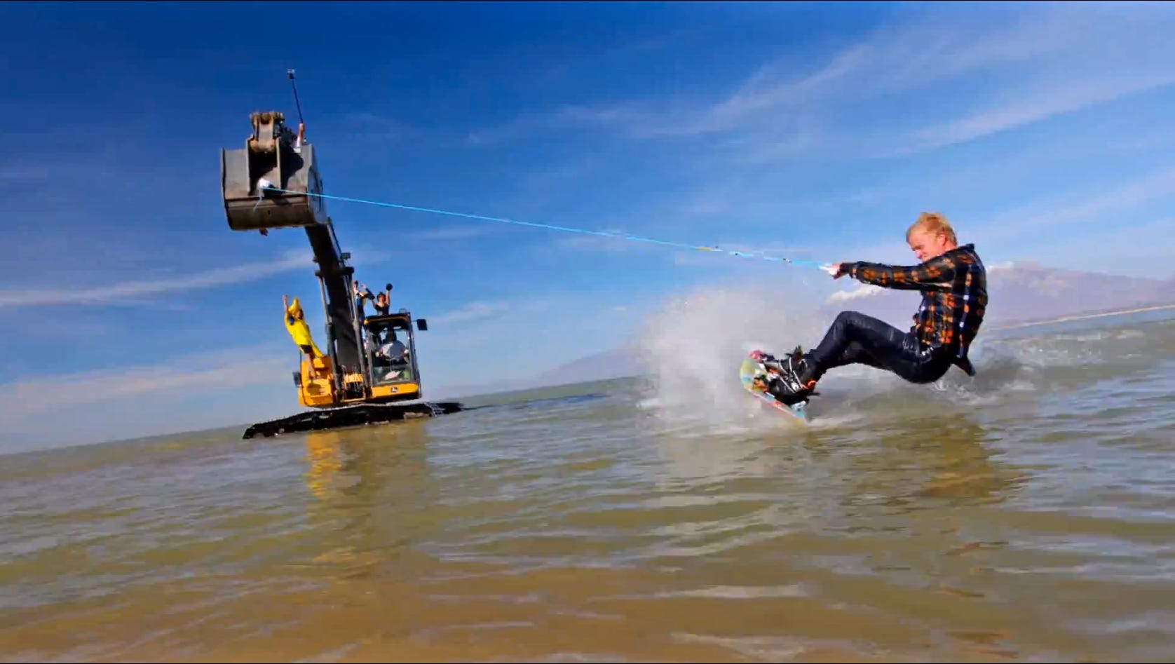 TV on the  Epic wakeboarding without a boat