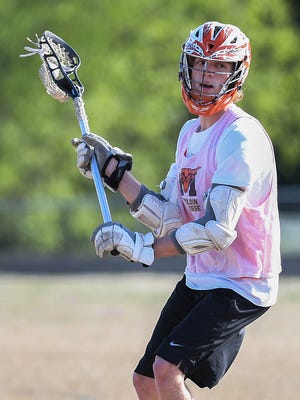 Senior midfielder Connor Thompson has a state-leading 61 goals for Mauldin, which is 11-1 entering Tuesday's playoff opener at home against J.L. Mann. BART BOATWRIGHT/STAFF
