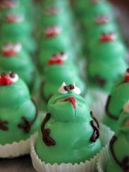 Frog cupcakes at Sweeney's Bakery are a signature creation