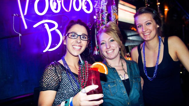 Fans at The Blue Parrot Bar for Lower Case Blues in 2012.