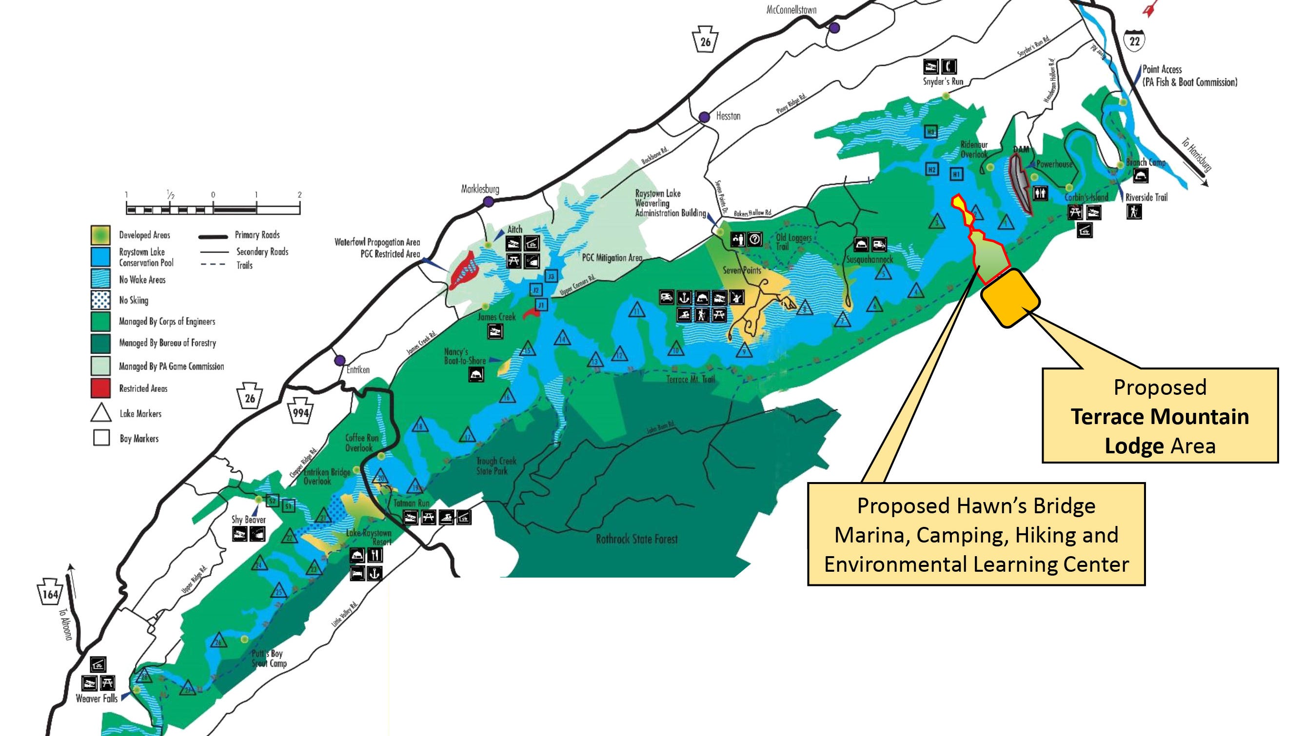 Resort Hotel Marina Proposed For Raystown Lake Lake Raystown Resort Map