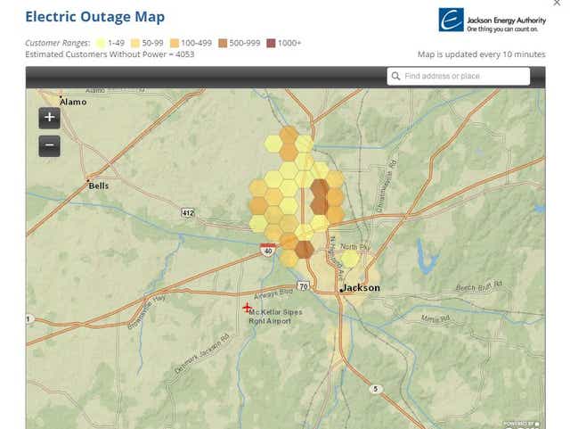 jackson energy power outage map Power Restored After Outage In North Jackson jackson energy power outage map