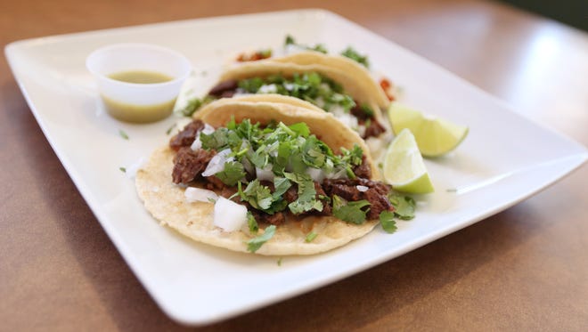 Tacos de Res, Tacos de Chorizo and Tacos de Pastor are served at Romana's Mexican Restaurant in northeast Salem, all for $2 each. The family-run business features authentic Southern Mexican dishes.