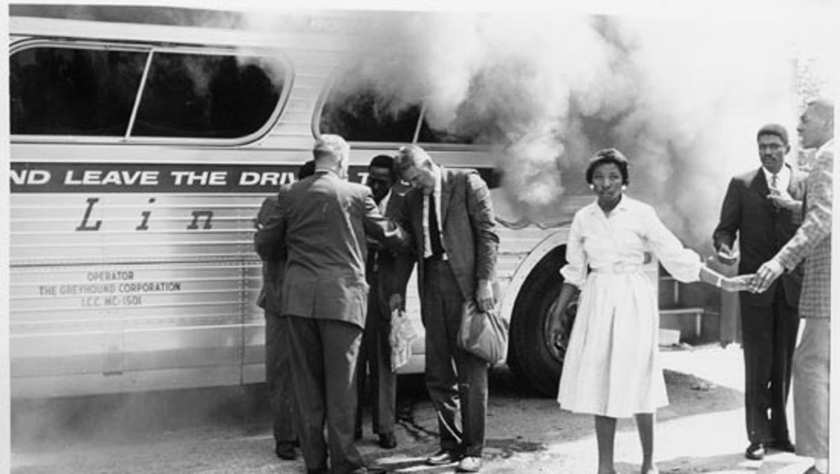 History Kkk Attacked Freedom Riders