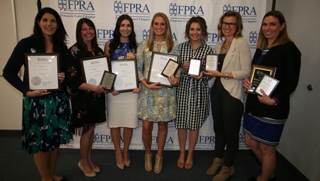 2018 Image Award Winners: Nancy McCarthy, left, United Way of Martin County; Megan Morris, Tiffany Smith and Jordan Pinkston, The Firefly Group; Jayne Platts, St. Lucie County Tax Collector’s Office; Jenny Tomes, Port St. Lucie Utilities Systems; and Sarah Prohaska, City of Port St. Lucie.