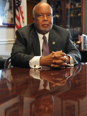 Rep. Bennie Thompson, D-Miss., expressed irritation Thursday after a vote referring to committee his request that all items bearing the Confederate battle flag emblem be removed from the House.