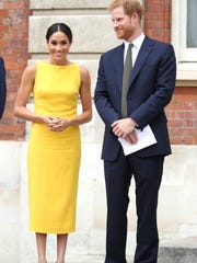   Prince Harry and Duchess Meghan of Susbad at the Commonwealth [19659013] Prince Harry and Duchess Meghan of Susbad at a Commonwealth Youth Reception at Marlborough House in London, July 5, 2018. <meta itemprop=