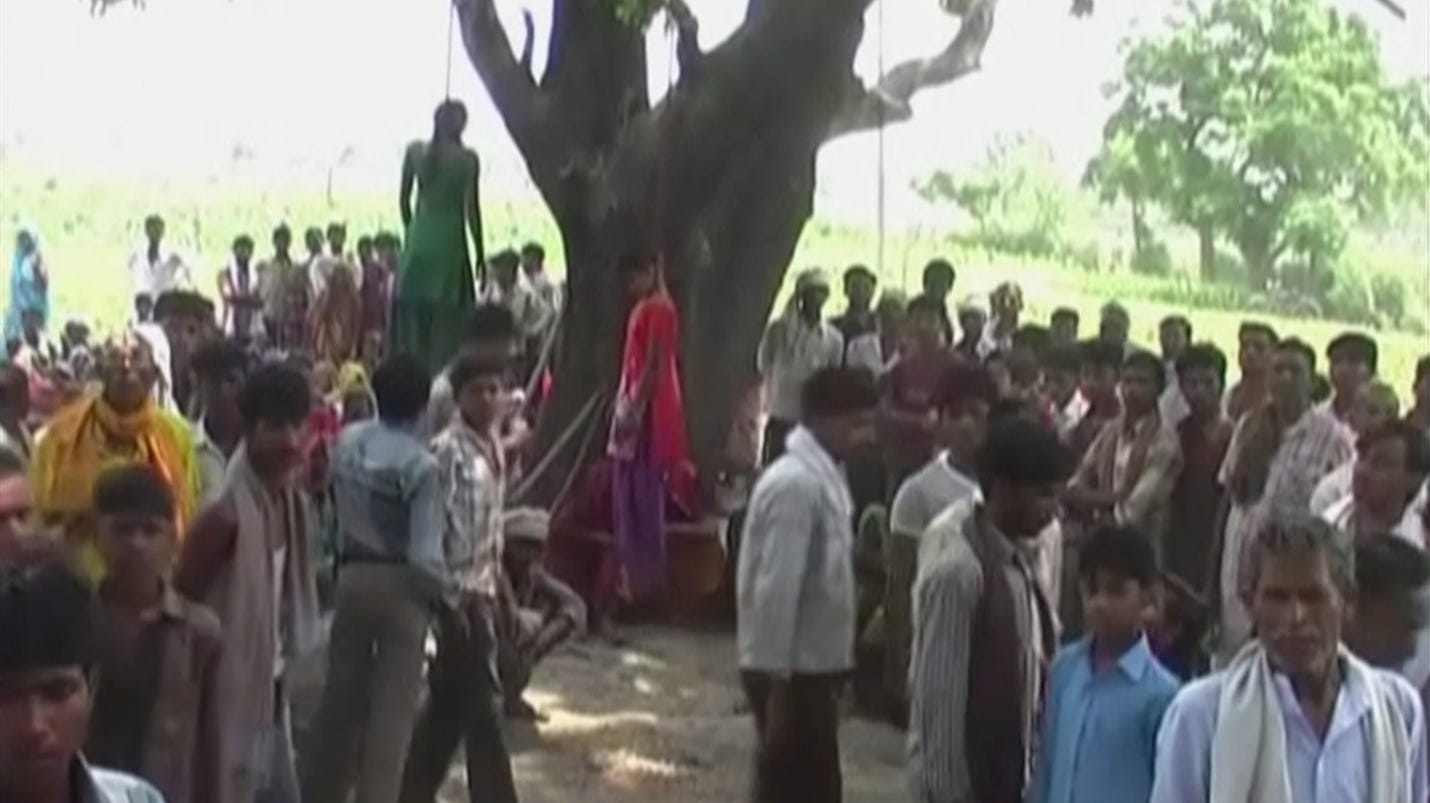 India gang rape victims left hanging from tree