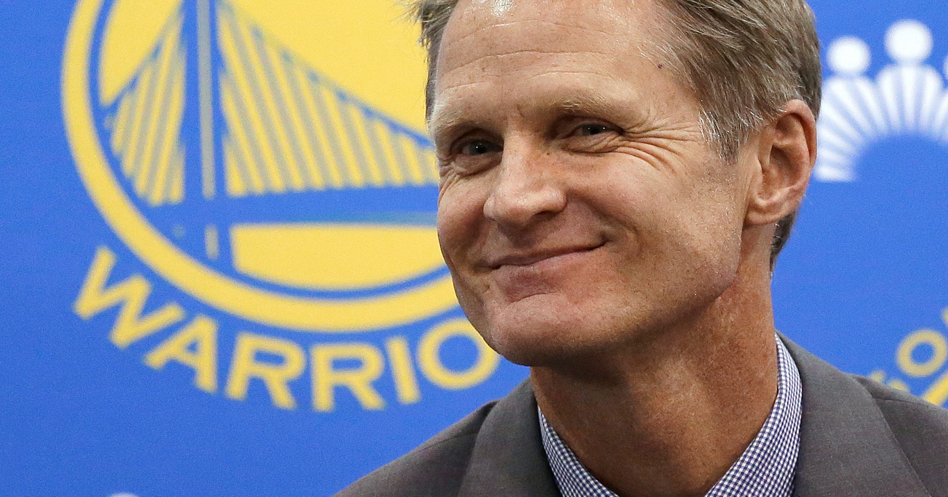 Warriors introduce Steve Kerr as new coach