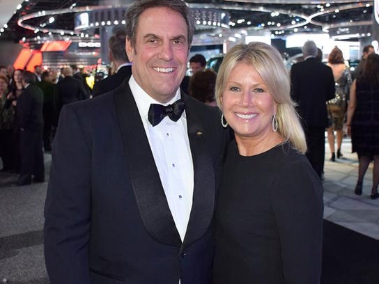 GM's Mark Reuss and his wife, Kim, are all smiles at