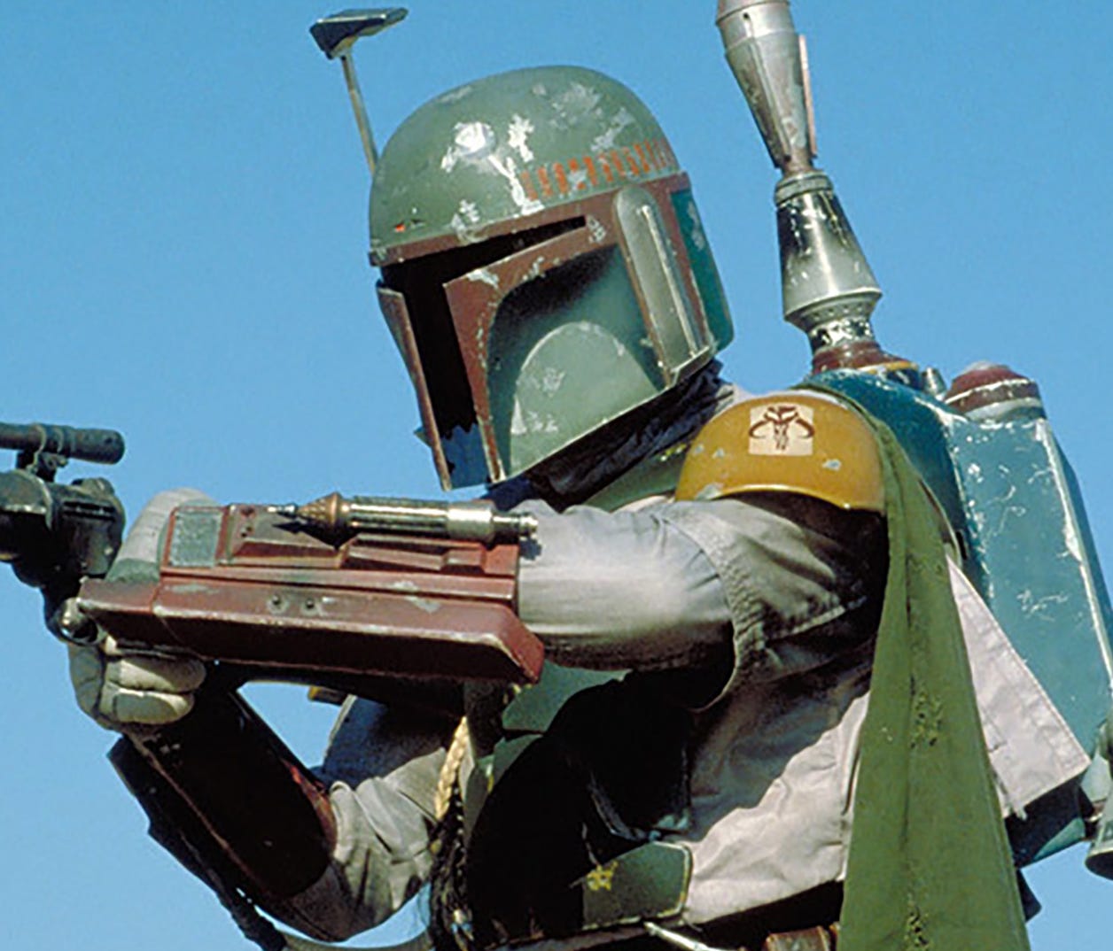 Boba Fett lines up a shot in 'Return of the Jedi.'
