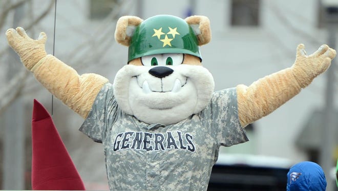 Mascot Sarge and the Jackson Generals are one win from sweeping a playoff series from the Biscuits.